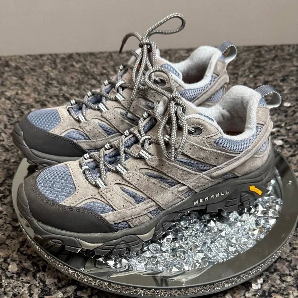 Merrell Vibram Gray and Blue Athletic Shoes NWOT 10 - Picture 10 of 17